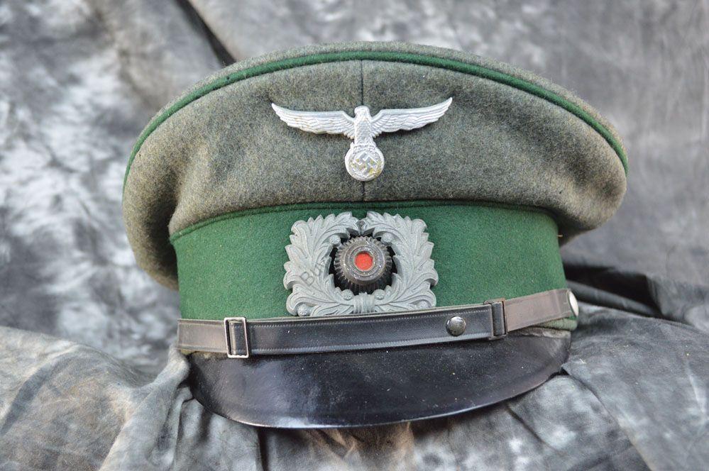 WWII German Heer officer visor cap
