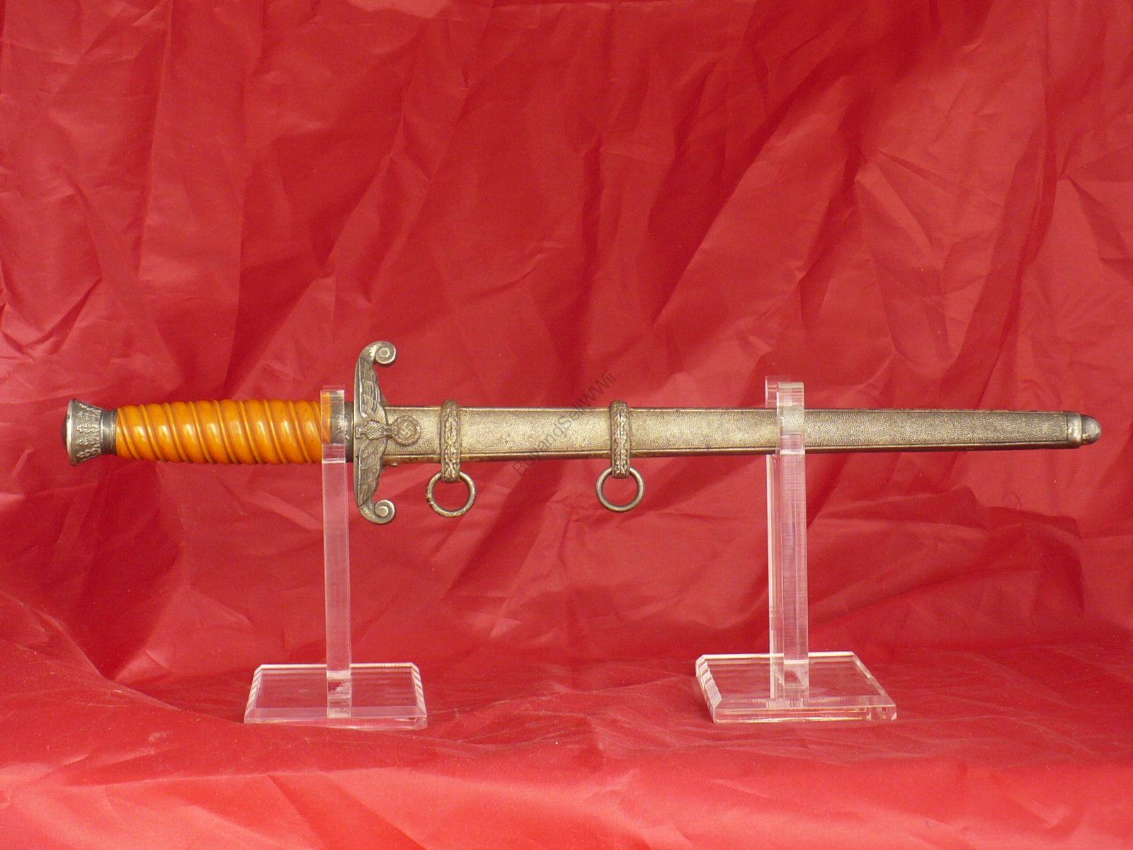 WWII German Heer dagger — blade detail