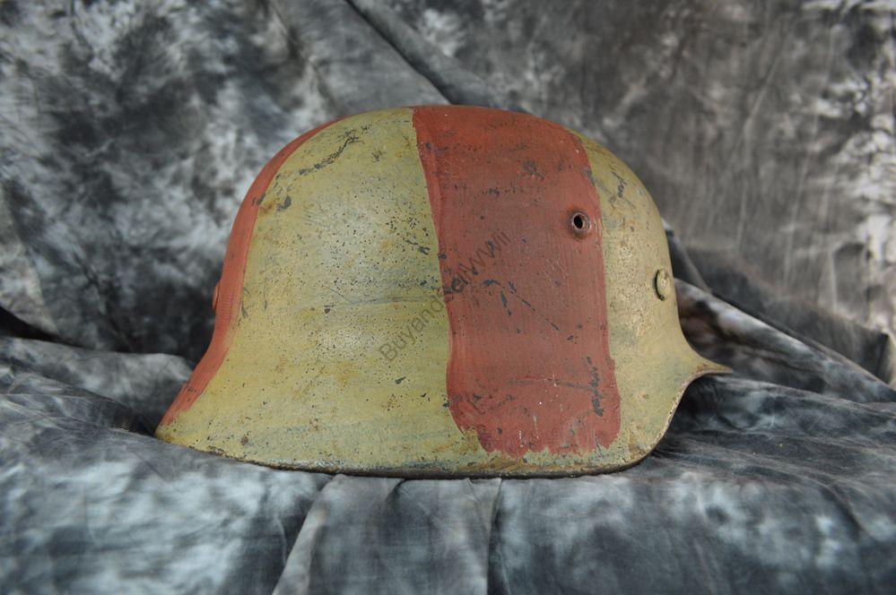 WW2 German DAK Medic Helmet side view