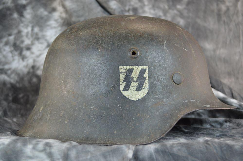 WW2 German SS M42 Combat Helmet