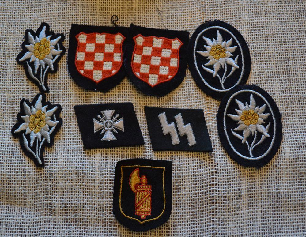 WW2 German SS Patches from Dachau