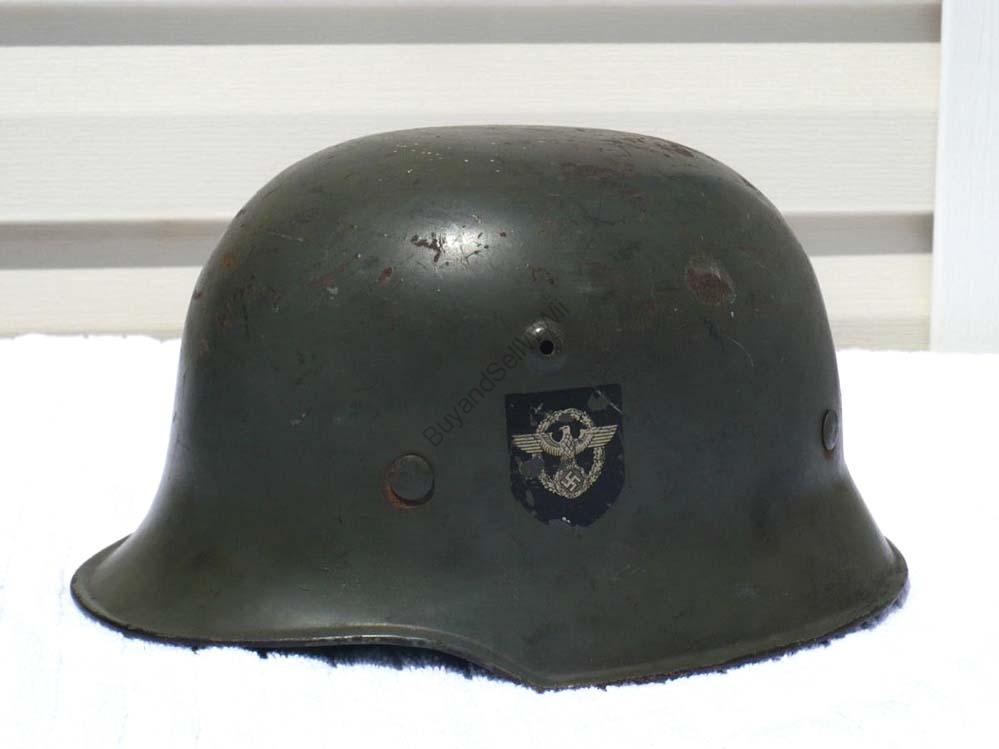 WWII German early Polizei helmet