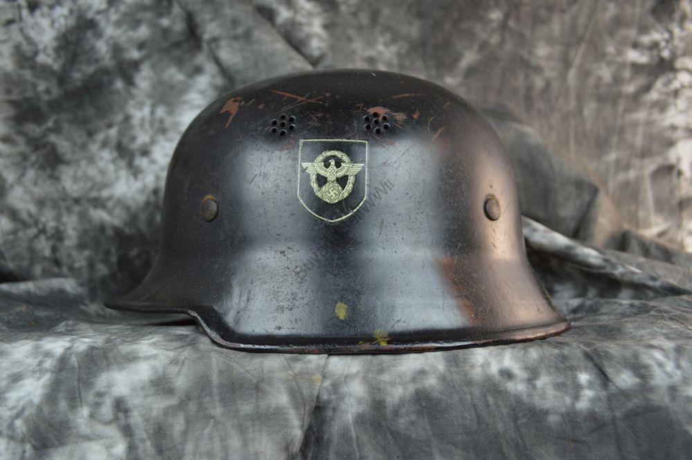 WWII German police helmet