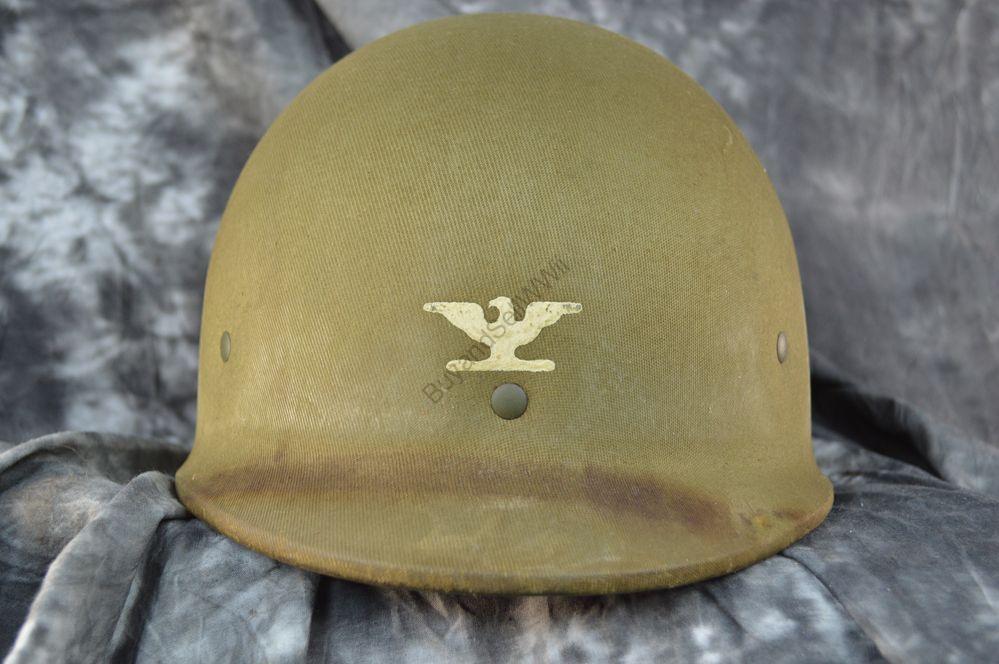 WW2 US Colonel Helmet with Hawley Liner