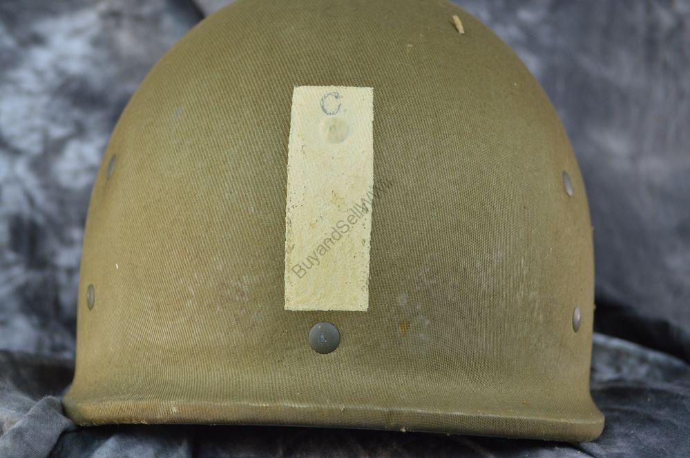 WW2 US Colonel Helmet with Hawley Liner — view 4