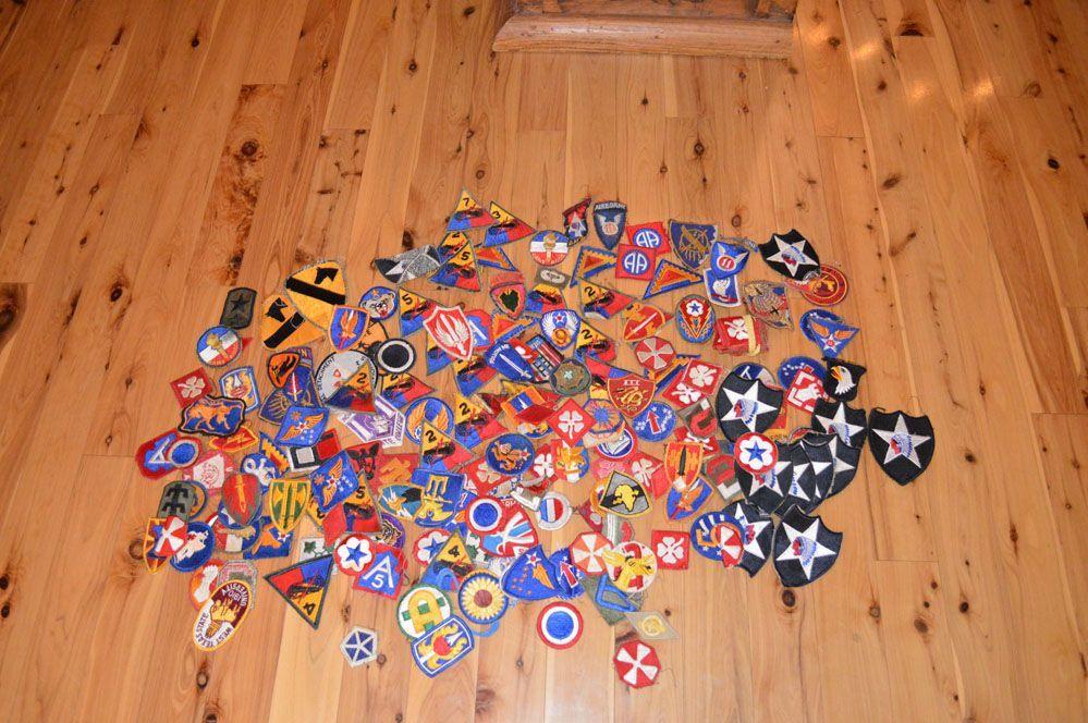WW2 US Army patches — shoulder sleeve insignia