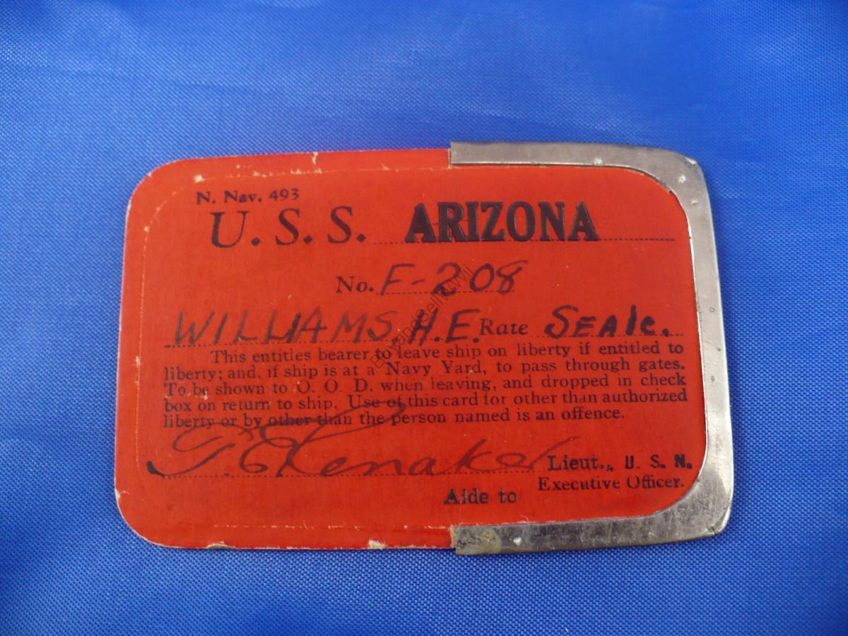 USS Arizona token — reverse