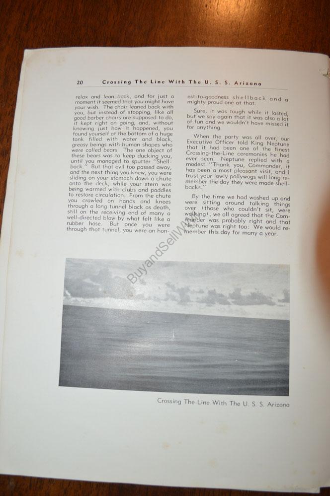 USS Arizona Crossing the Line — photograph 19